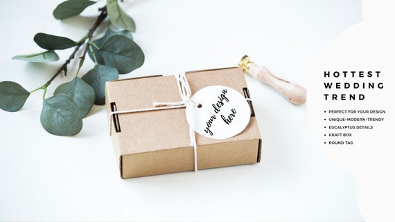 Download Wedding Mockup Gift Tag Mockup Box Mockup Tag Mockup Kraft Etsy