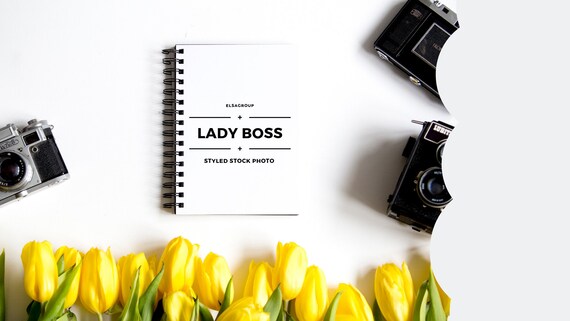 Lady Boss Stock Photo Girl Boss Modern Office Stock Etsy