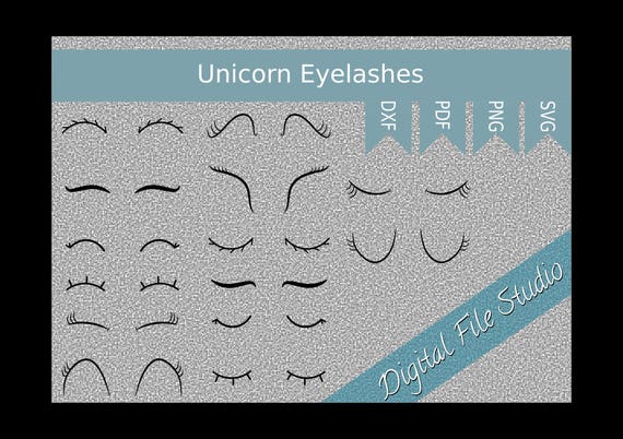 Download Unicorn Eyelashes Svg Unicorn Eyes Svg Unicorn Sleep Eyes Etsy