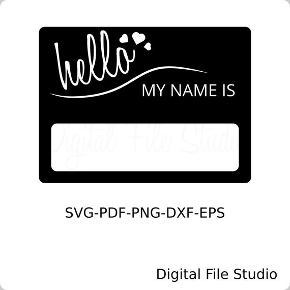 Download Hello My Name Is Svg Newborn Svg New Baby Svg For Baby Boy Etsy