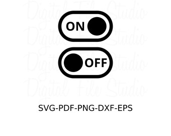 On off Switch Svg | Etsy