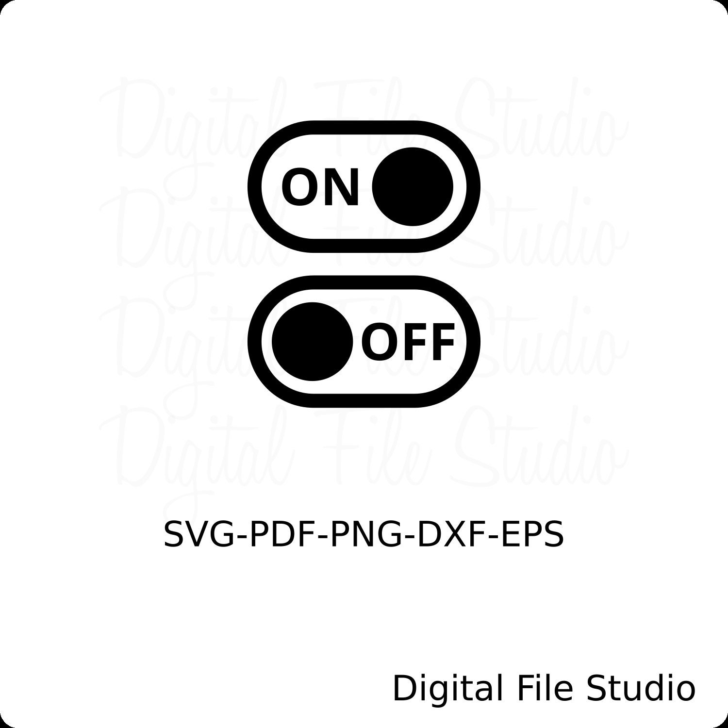 Download On Off Toggle Switch Icon Svg On Switch Svg Off Switch Svg Etsy