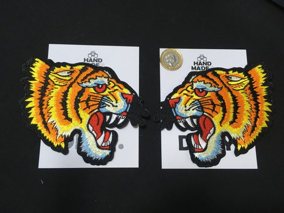 Tiger Tiger Tiger Face Tattoo Inspired Design Handmade Iron Etsy