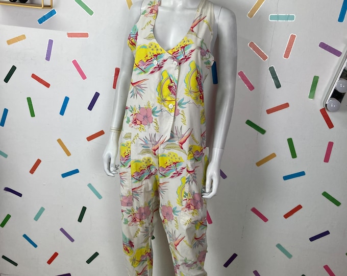 1980s true vintage jumpsuit with pockets. Size 12/14