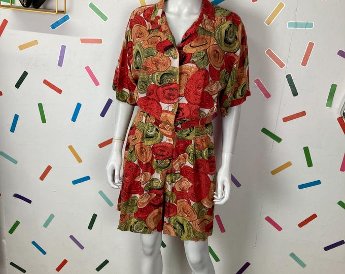1980s true vintage hat design playsuit Size 12-16
