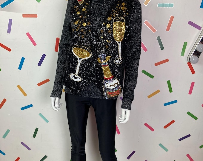 1980s true vintage Champagne/ celebration waistcoat size 12-16