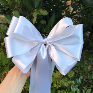 Large satin bow for wedding car decoration/antenna loop/wedding car/