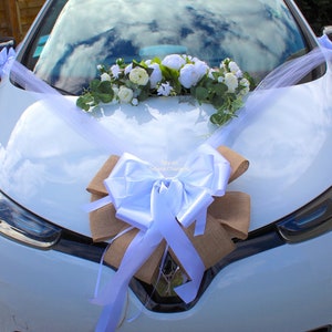 Nœud Géant ROSE décoration voiture mariage