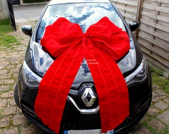 Giant Swiss velvet knot for car/gift knot to dress up the car/car gift velvet knot/velvet knot 110 x 150cm