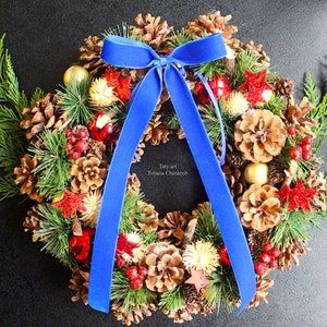 Samtfliege/Kranz Samtknoten/Kronenknoten/Samtrundes Handtuch/Samtschleife/Schweizer Samt/Samtschleife/Weihnachtsdekoration