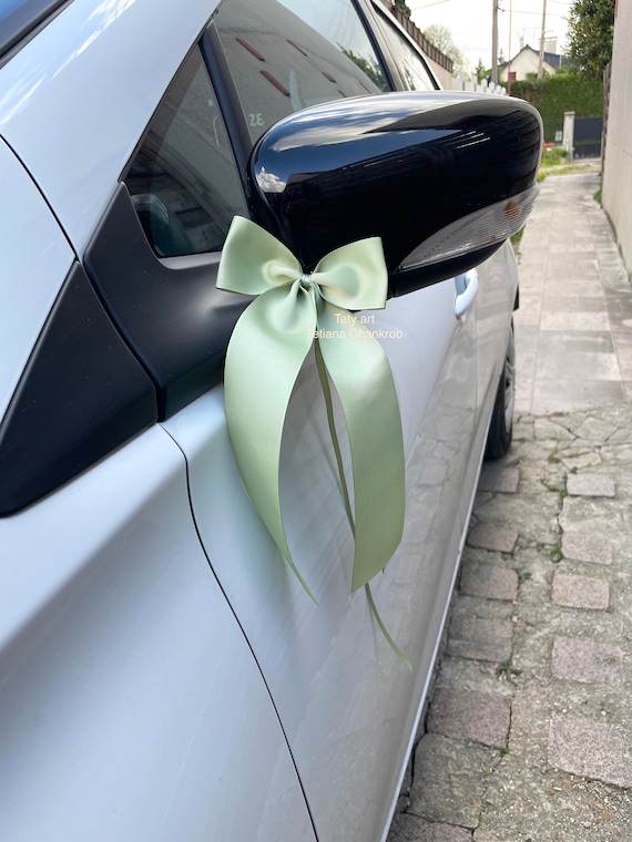Decoration de voiture mariage LUXE/Noeud papillon gros-grain/deco