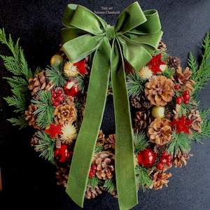 12 x 9" sammetsflugor / sammet / julrosett / julsammet / kransrosett / sammetsrosett / röd sammetsrosett / juldekoration / rosett / huvudbonad