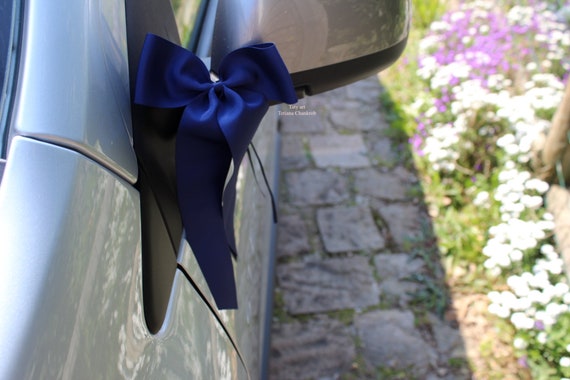 Decoration de voiture mariage LUXE/Noeud papillon gros-grain/deco voiture/wedding  car decoration/wedding car bow/bow tie/Noeud satin/loop - Etsy France