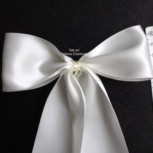 Decoración para coche de boda, pajarita de satén/decoración para coche/decoración para coche de boda/pajarita de satén para coche de boda/pajarita de satén/lazo de satén/lazo