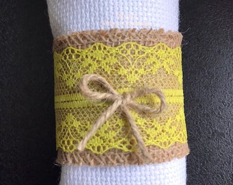 Burlap Napkin Rings