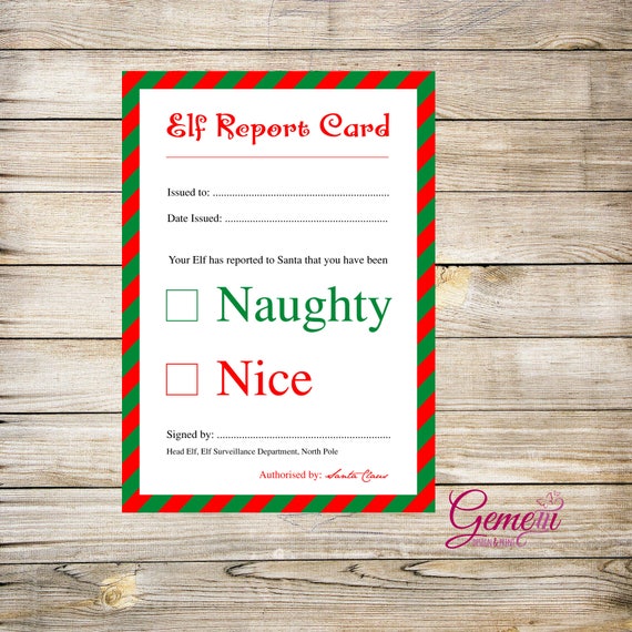 Elf On The Shelf Reward Chart