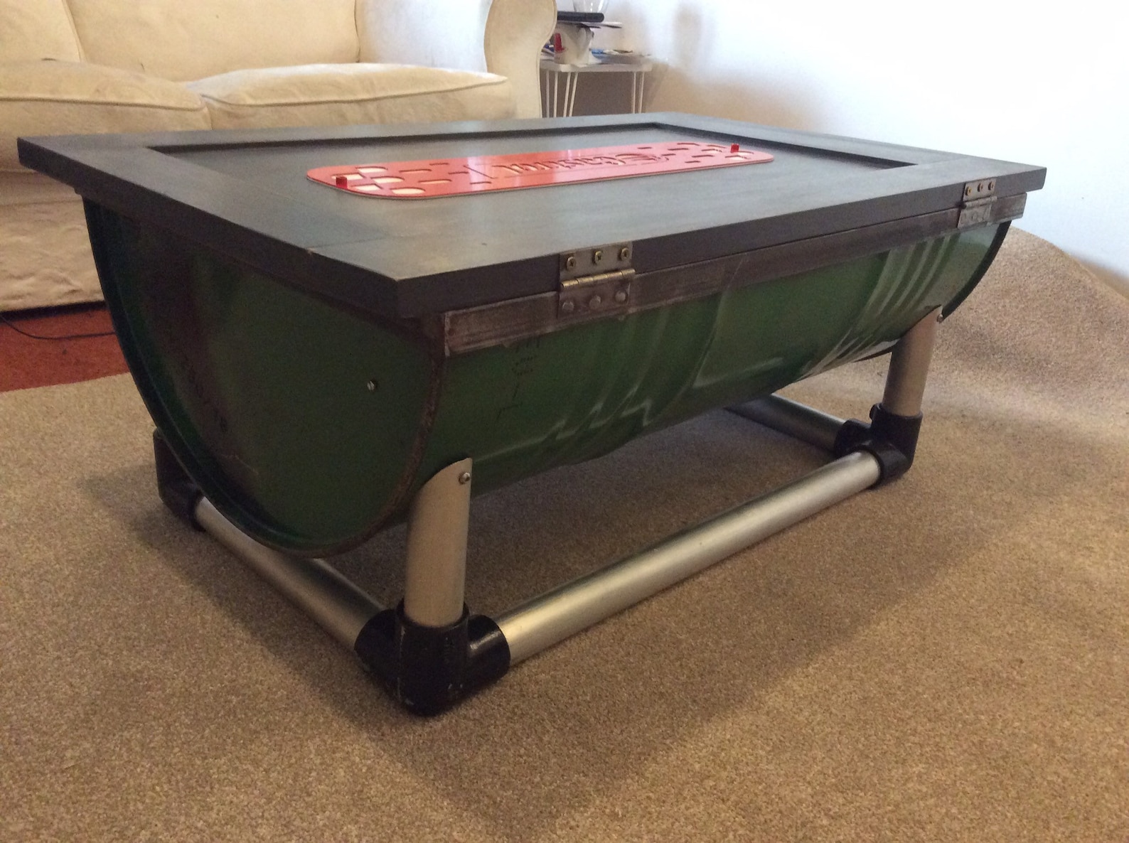 Upcycled Oil Drum Coffee Table. Oil Drum Table. Living Room Etsy UK