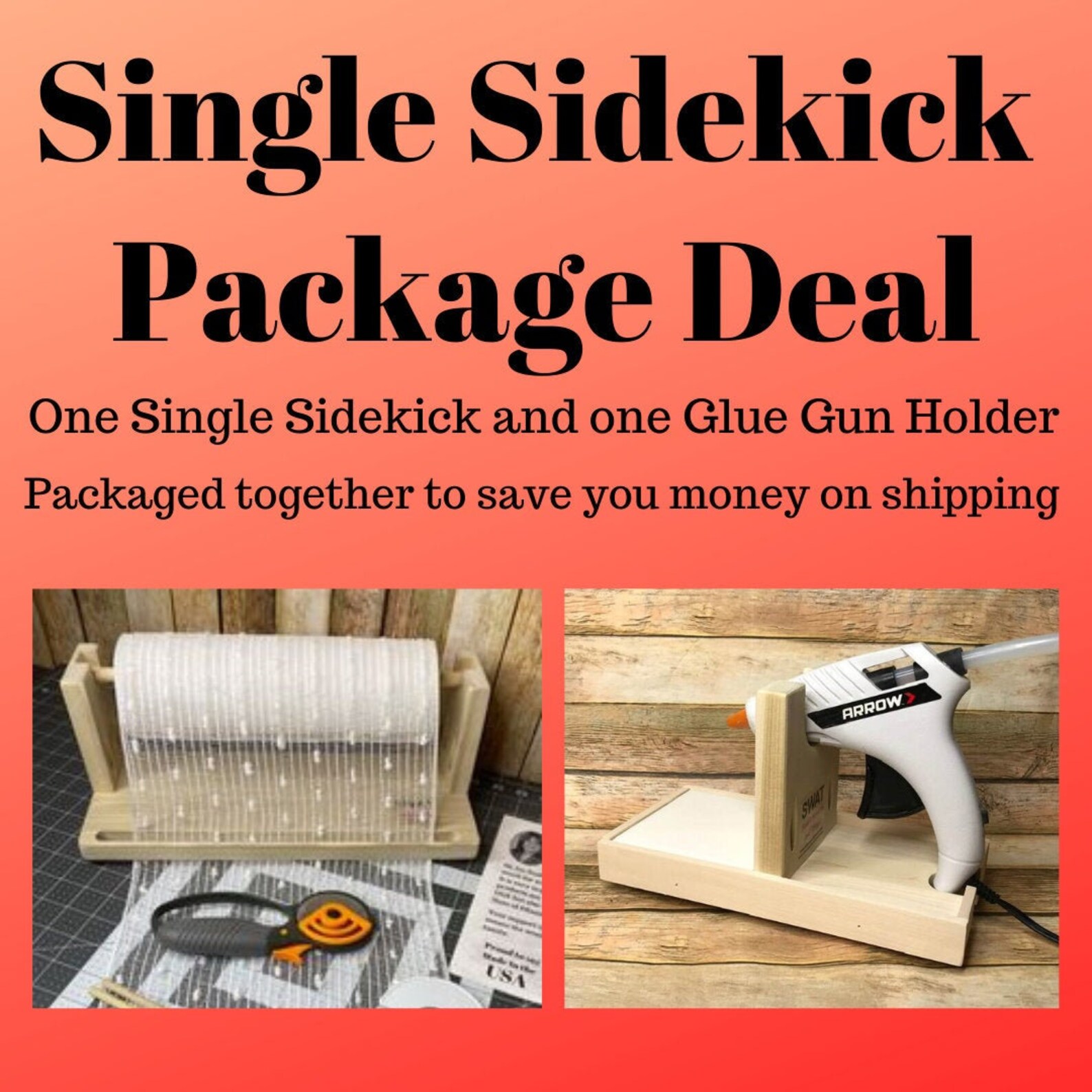 Sidekick Package Single Sidekick Package Deal With Glue Gun Holder (mini Mesh Roller) - Etsy