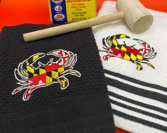Maryland Crab towel set
