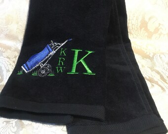 Monogrammed Golf Towel