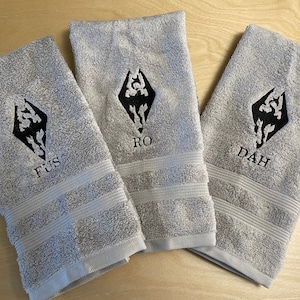 Personalized Skyrim Hand Towel