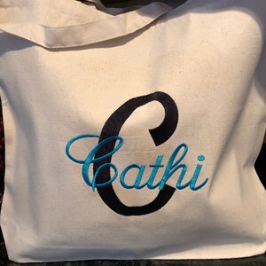 Personalized Canvas Tote Bag