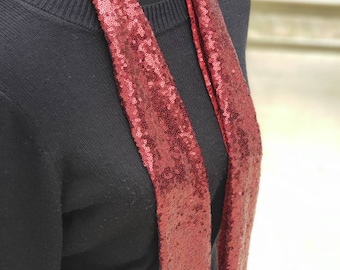 Wine color scarf