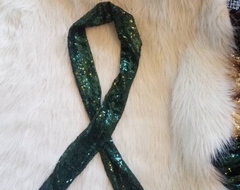 Emerald green scarf