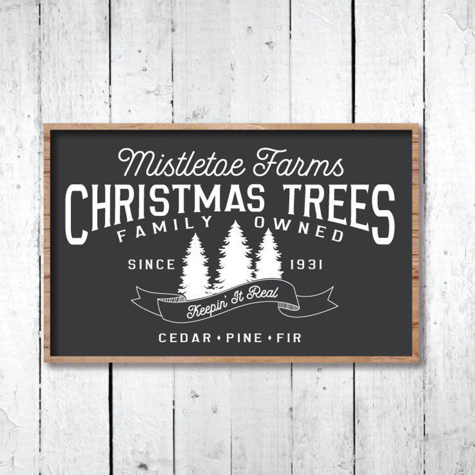 Christmas Tree Farm SVG Vector Sign Christmas SVG  Etsy