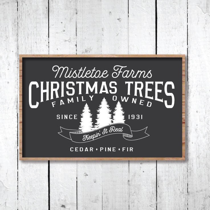 Download Christmas Tree Farm SVG Vector Sign Christmas SVG | Etsy