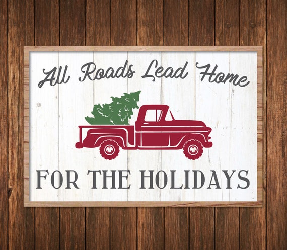 Download Home For The Holidays SVG Christmas Truck SVG Christmas | Etsy