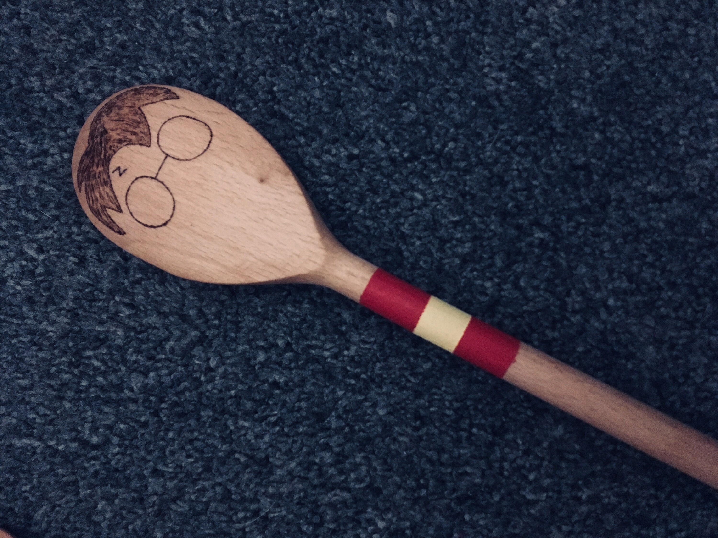 Personalised unique wooden spoon Harry Potter/Spells baking Etsy