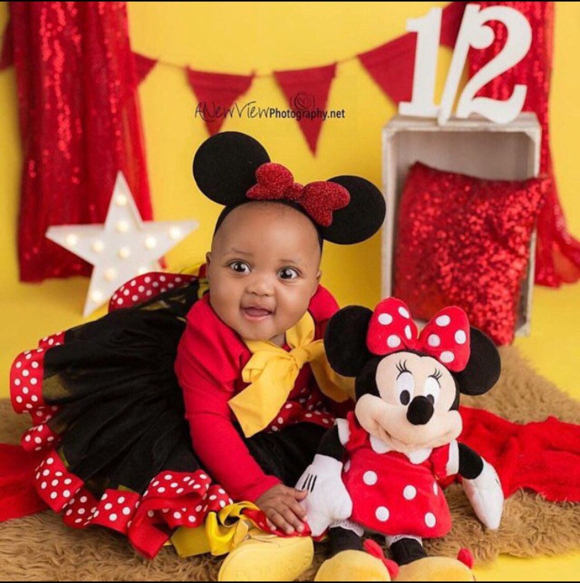 Minnie Mouse Birthday Outfit Girl Mickey and Minnie Birthday Etsy