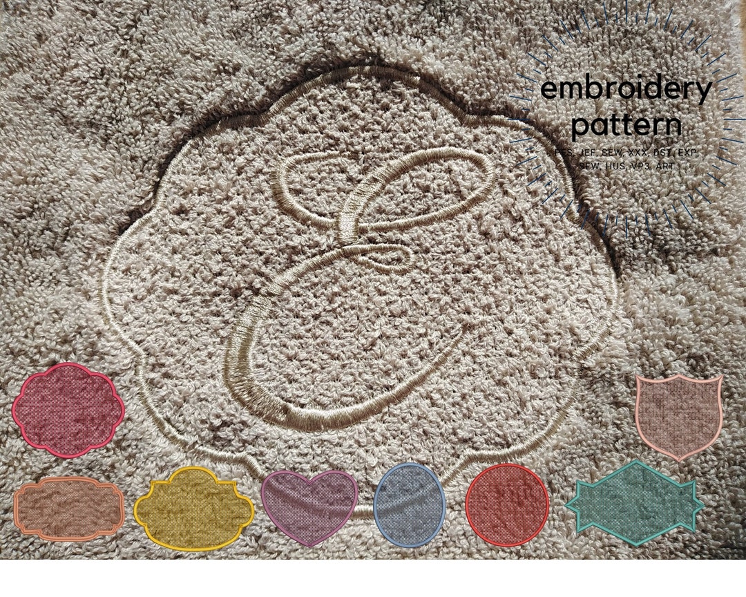 Embossed Frame Pattern Embossed Embroidery Frame, Knockdown Stitch Embroidery Patterns, Floral ...
