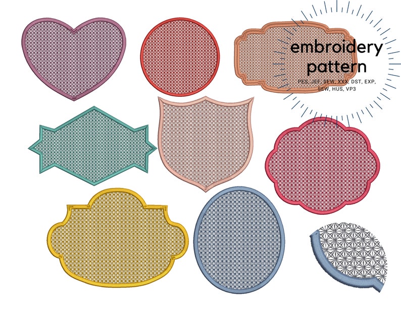 Embossed Frame Pattern Embossed Embroidery Frame, Knockdown Stitch Embroidery Patterns, Floral ...