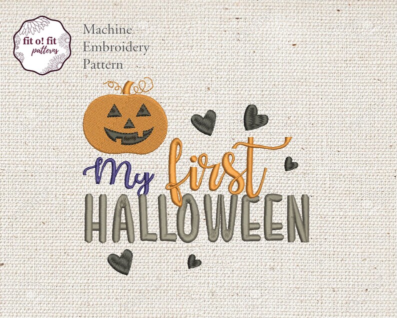 My 1st halloween embroidery designs halloween machine  etsy My 1st halloween embroidery designs halloween machine  etsy