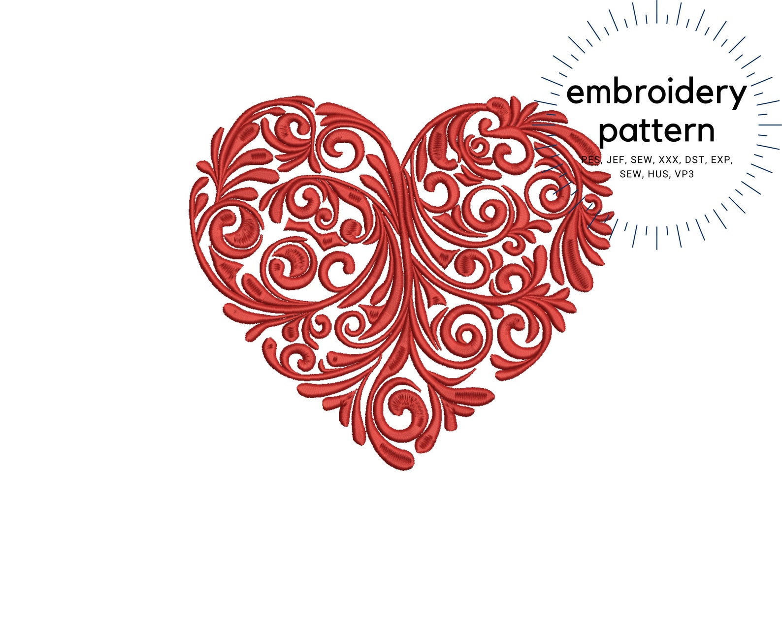 Heart Embroider Heart Embroidery, Valentines Heart Machine Embroidery Designs, Swirly ...