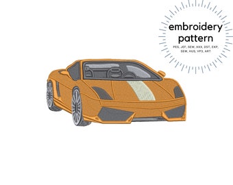 Disegni ricamo automobile, fantasia macchina ricamo modello