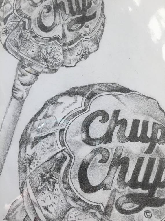 Lollipop pencil drawing Etsy