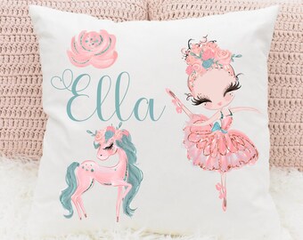 Ballerina-Kissen, personalisierte Kissen