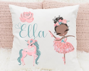 Ballerina-Kissen, personalisierte Kissen