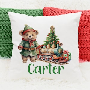 Personalised Christmas Cushion, Holiday Decor