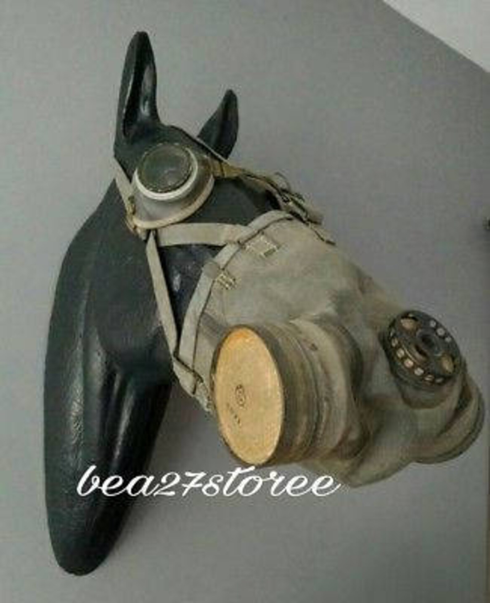 Very Rare WW2 Soviet horse gas mask Etsy