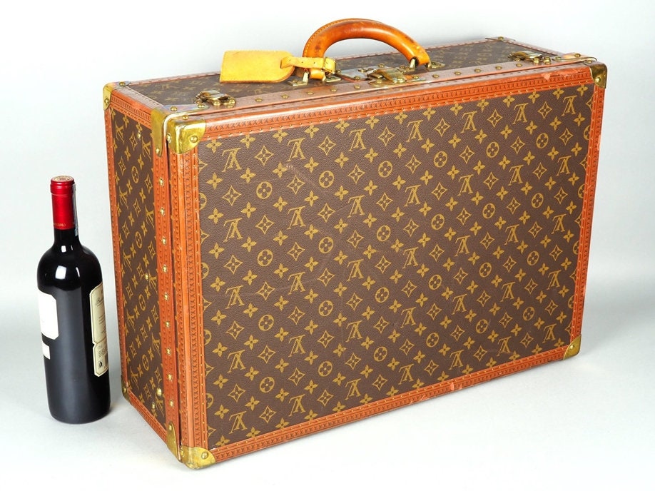 Louis Vuitton pair of Luggage & travel bag 1930s LA BAIE des ANGES