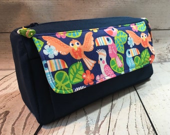 Tropical Birds Zipper Pouch