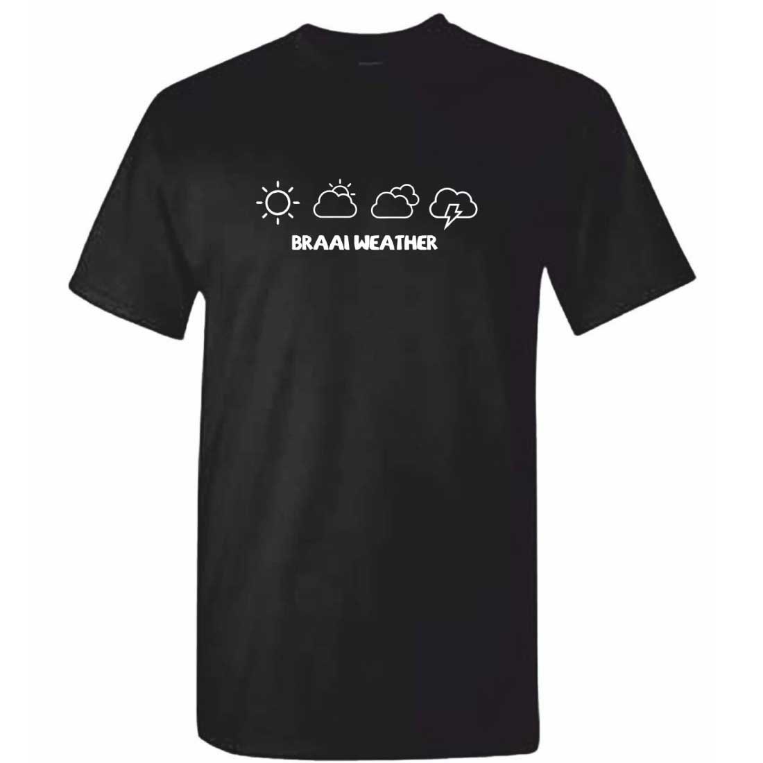 Image of Braai Weather Tshirt - Mens Funny South African T Shirt