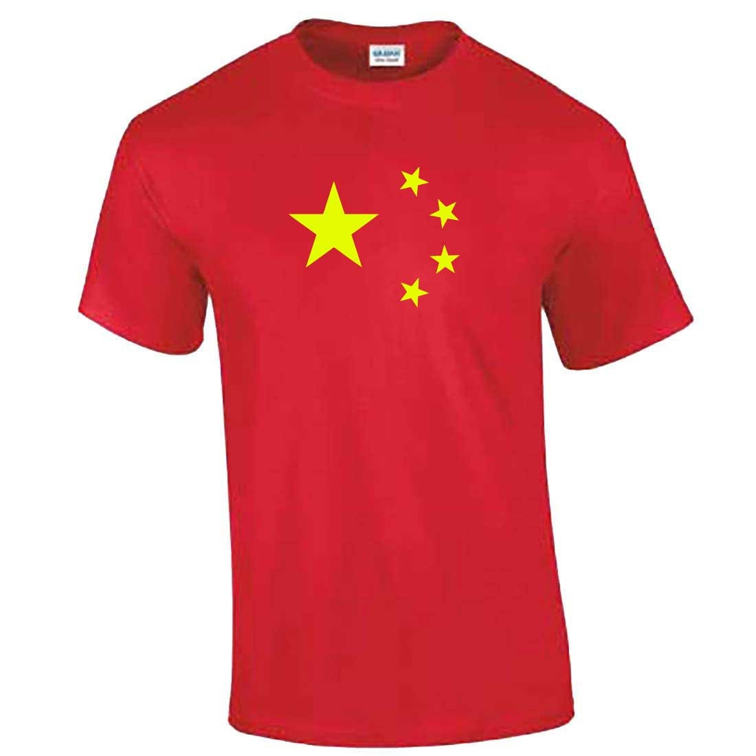 Image of Chinese Stars Tshirt - Flag T Shirt Peoples Republic China