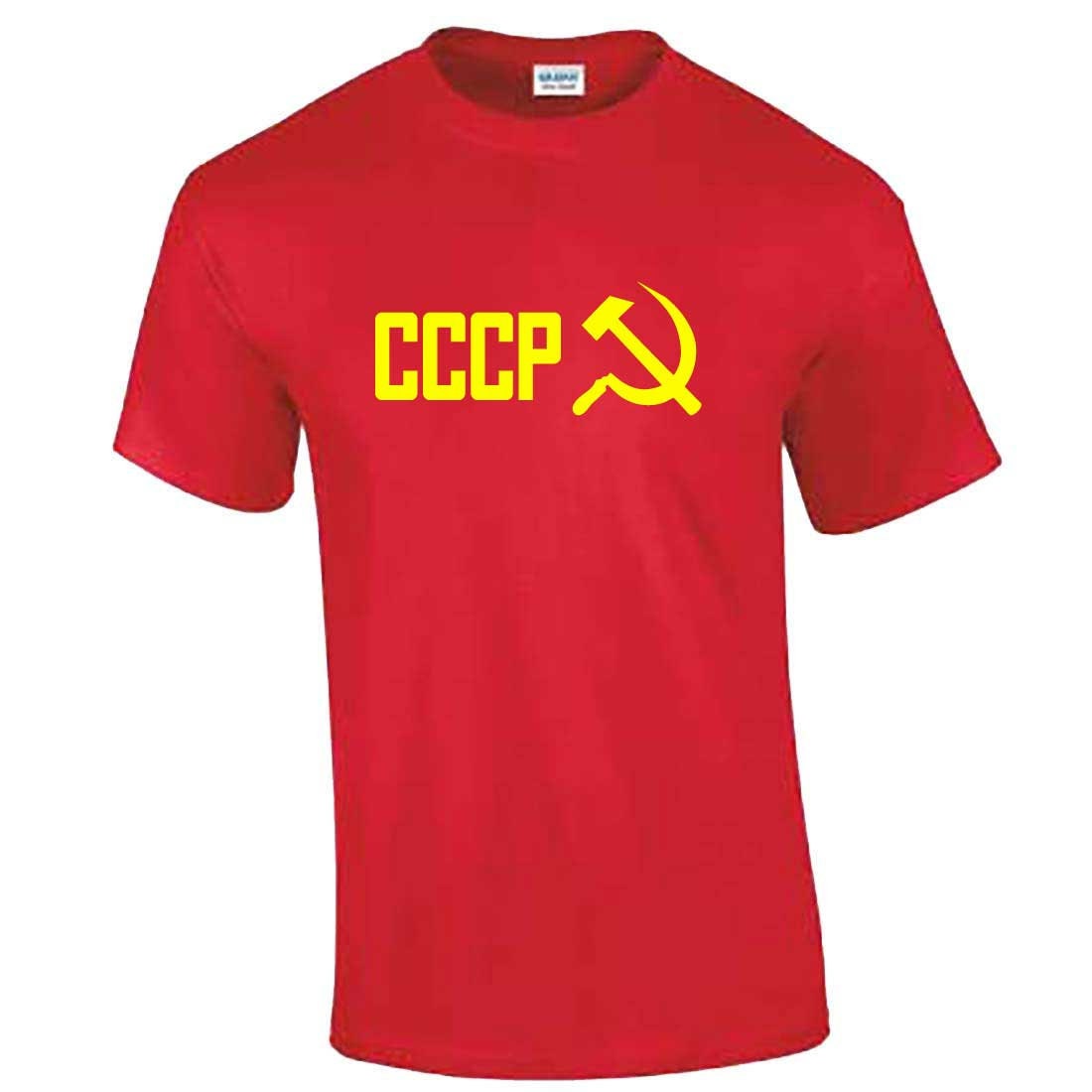 Image of Cccp Tshirt - Soviet Russia Communism Communist Ussr Hammer & Sickle Socialism