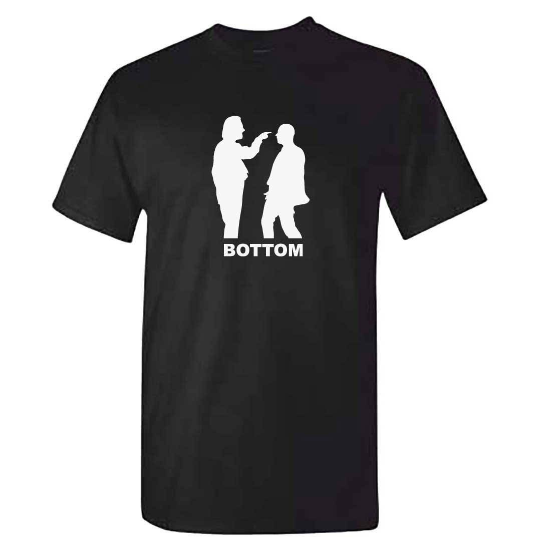 Image of Bottom Eye Poke Tshirt- Mens Black Funny T-Shirt - Rik Mayall