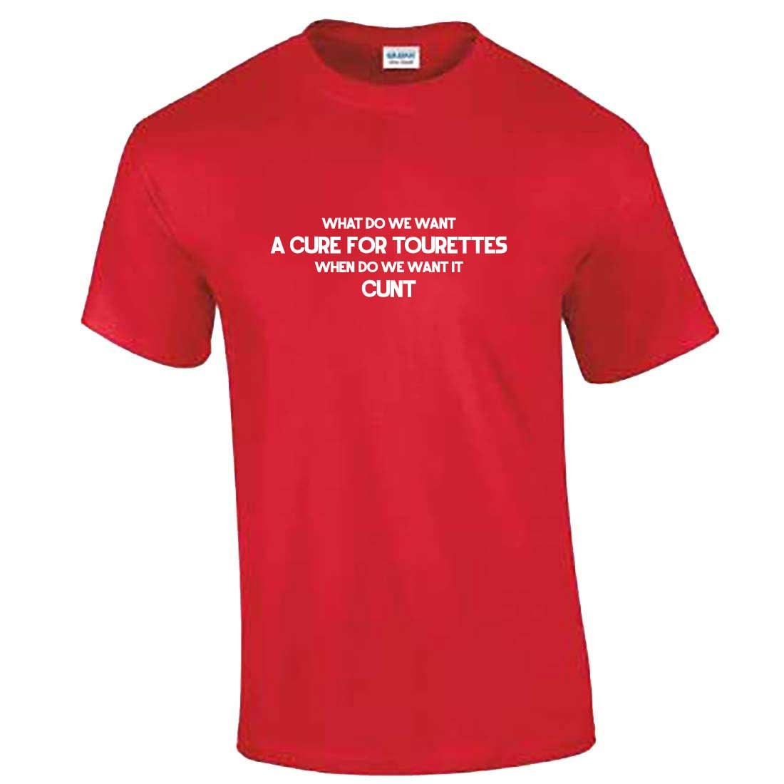 Funny Cure For TOURETTES Tshirt Adult Joke Shirt | Etsy